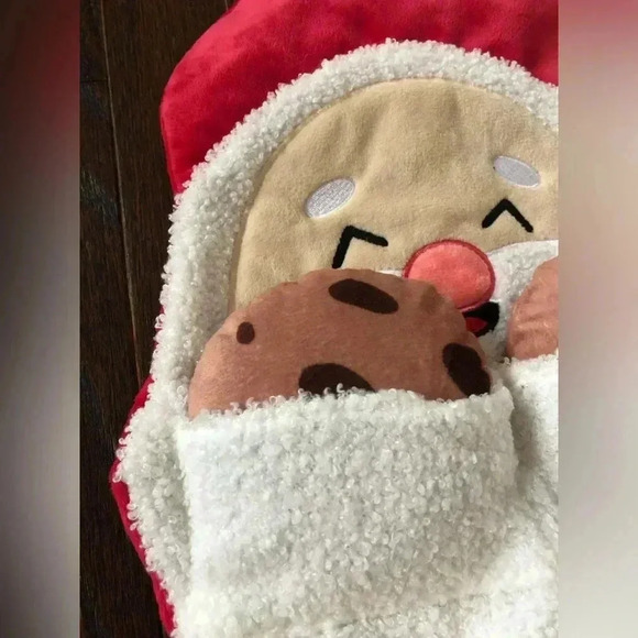 NWOT! BARK! Dog’s Large 3-piece Santa Crinkle Toy w/Choc Chip Cookies! - Picture 2 of 10